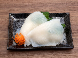 ヤリイカの刺身