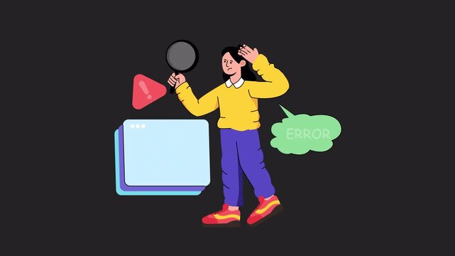 Page Not Found Alpha channel Animation