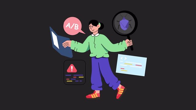 Software AB Testing Alpha channel Animation