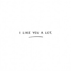 Fototapeta premium Cute romantic typography design with playful flowers and hearts, warm and friendly Valentine’s message.