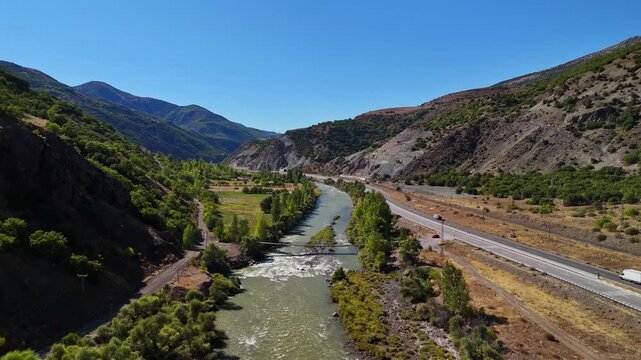 mountain river in the mountains