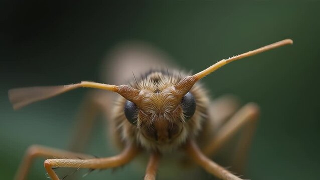 Close-Up of a Bee in Nature's Habitat