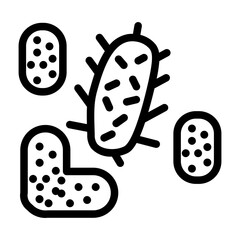 bacteria line icon © wahyu