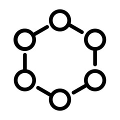 molecule line icon