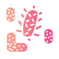 bacteria gradient icon © wahyu