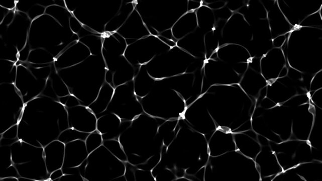 Abstract animated blue water surface with gentle ripples and moving light caustics forming a seamless looping background. Clean tiled pattern resembling swimming pool water reflection.