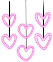 Glowing Heart Fairy Lights Hanging