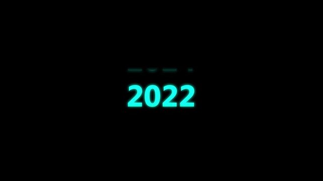 Dynamic scrolling progression timeline animation of 2019 to 2026 years. Scrolling Timeline 2026 Text Animation. Order number from the vertical past into the future era evolution time yearly line.
