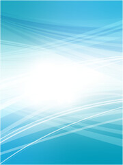 Flowing Curved Lines on Light Blue Abstract Design