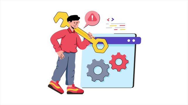 Web Maintenance Animation MP4 File