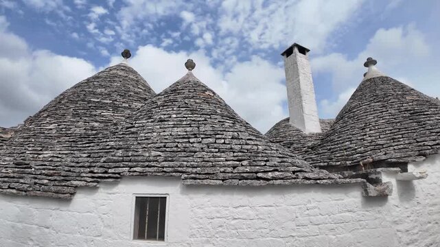 Amazing view of The Old town of Alberobello, Apulia Region, Italy