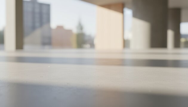 Softly blurred urban cityscape with textured foreground and diffused daylight, evoking a sense of calm atmosphere