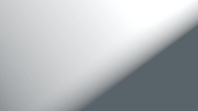 Abstract corner half screen shadow moving backdrop, looped animation, 3d rendering. Animated monochrome grade effect background, 4k. Shadiness fall and playing on line window template.
