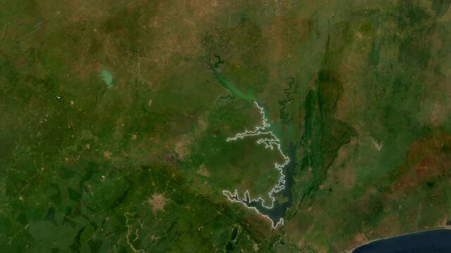 Lake Volta Map Animation