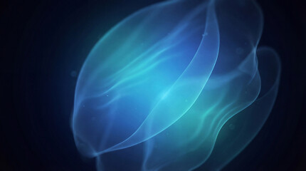 Obraz premium Stunning Abstract Blue Light Wave Background