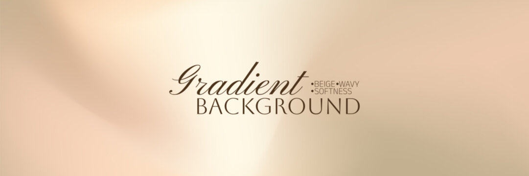 Soft beige background with pastel gradation and silky texture, subtle gradient waves in beige tones, modern off style with gentle gradation and gradient.