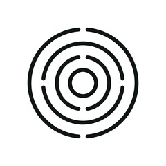 Naklejka premium Thin Line Abstract