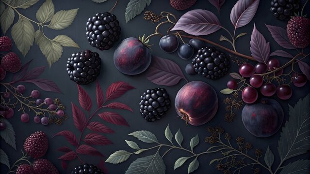 Ultra Dark Fruit Wallpaper