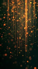 Abstract background with numerous glowing lights and dark ambiance for visual projects.