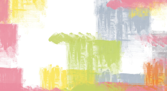 Colorful abstract shapes. Creative drawn background design