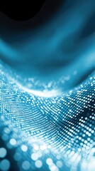 Vibrant blue abstract background with mesmerizing circles and dots pattern blue abstract backdrop adorned with circles and dots.