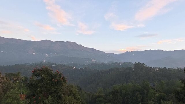 Scenic view of mountains and greenery in Mannar, Kerala