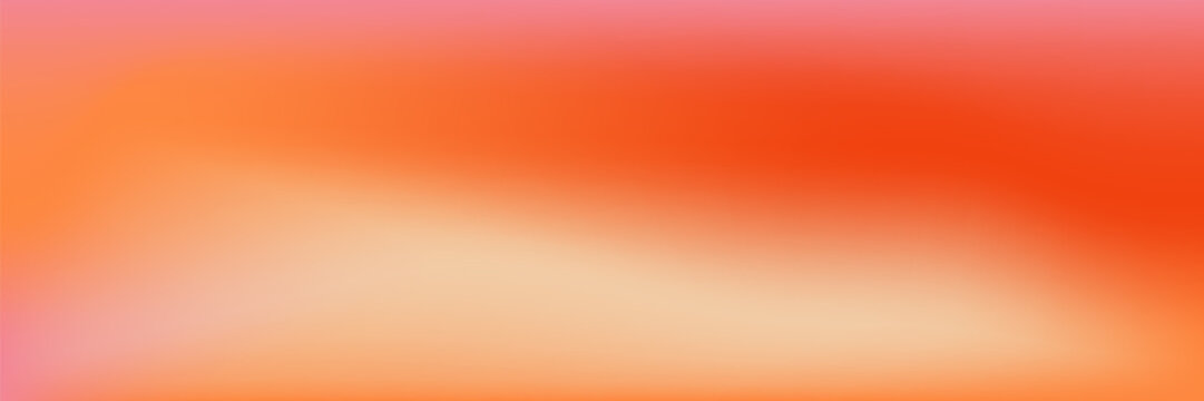 Soft gradient background, gradation pink sunset glow, golden orange band, light gradation, dreamy pink sunset sky with orange color.