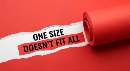 One size doesn't fit all: embracing individuality and customization in various aspects of life