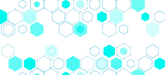 Green hexagons pattern for medical vector eps10