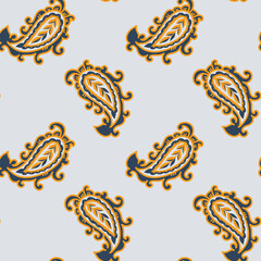 Soft Classic Paisley Folk Ornament