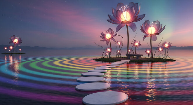 night in the sea