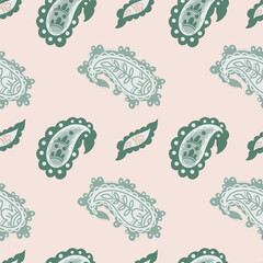 Warm Folk Paisley Ornament