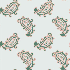 Decorative Folk Paisley Scatter