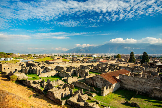 Pompeii, Italy. Ruins of the ancient city