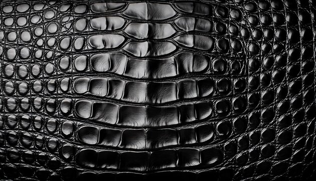 black crocodile skin pattern texture background