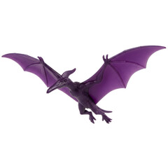 Fototapeta premium Pterodactyl toy isolated on black