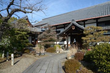 Naklejka premium 浄福寺 玄関と庫裏 京都市上京区浄福寺一条上