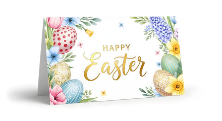 easter eggs and flowers