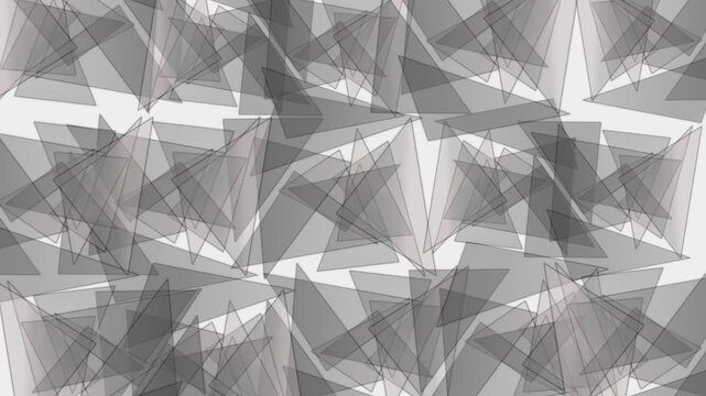 Glowing Geometric Shapes Floating on white Background Video