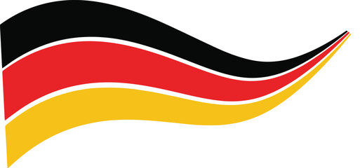 Waving flag of germany vector flag design © sefatahmed