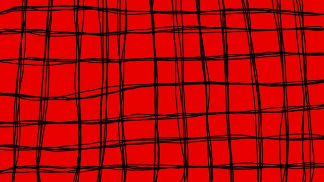 checkered red abstract background with black cells
