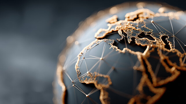 Geopolitical strategy concept for global power and corporate leadership