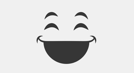 Smiling Face Emoji Simple Design 1.