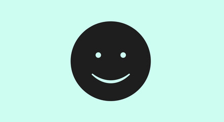 Smiling Face Emoji Simple Design.