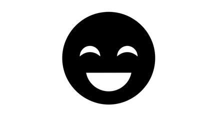 Smiling Face Emoticon Icon Symbol.