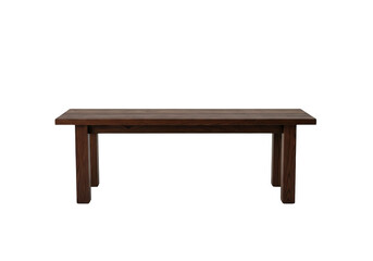 Fototapeta premium A dark brown wooden bench png