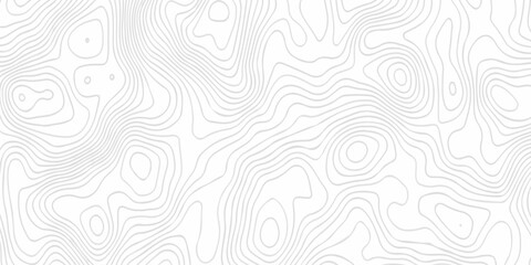 Fototapeta premium Black and white lines seamless Topographic map patterns, topography line map. Vintage outdoors style. The stylized height of the topographic map contour in lines and contours isolated on transparent.