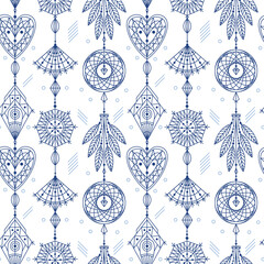 Boho Ornament Seamless Pattern