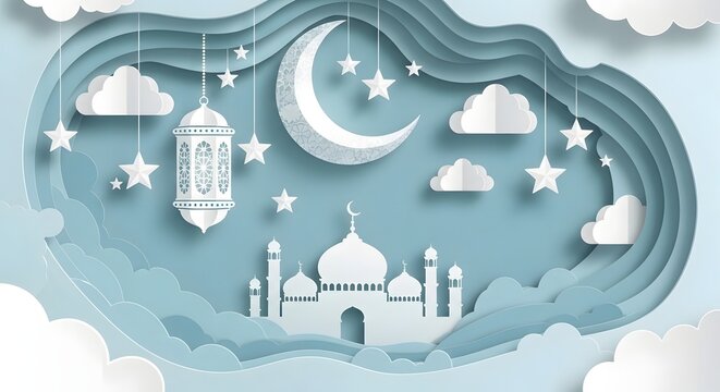 white and blue mosque