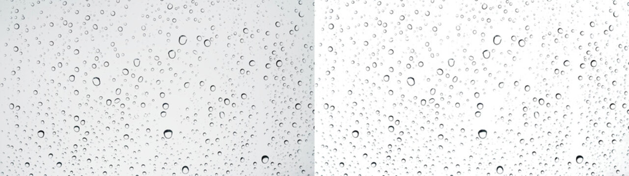 Water drops glass showing dense water drops white background overlay PNG transparent abstract background